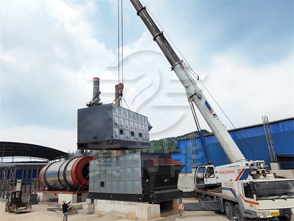 造紙污泥烘干設備熱風爐吊裝 造紙污泥烘干設備熱風爐吊裝